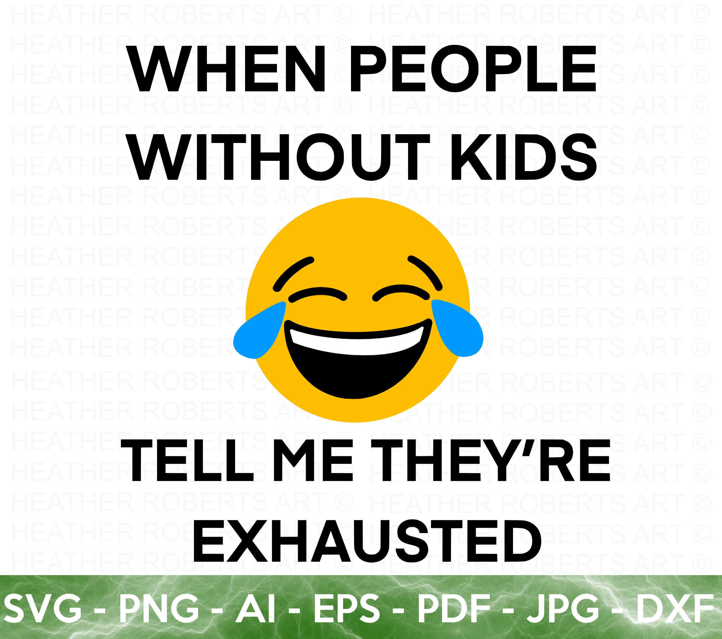 Exhausted Funny Mom SVG
