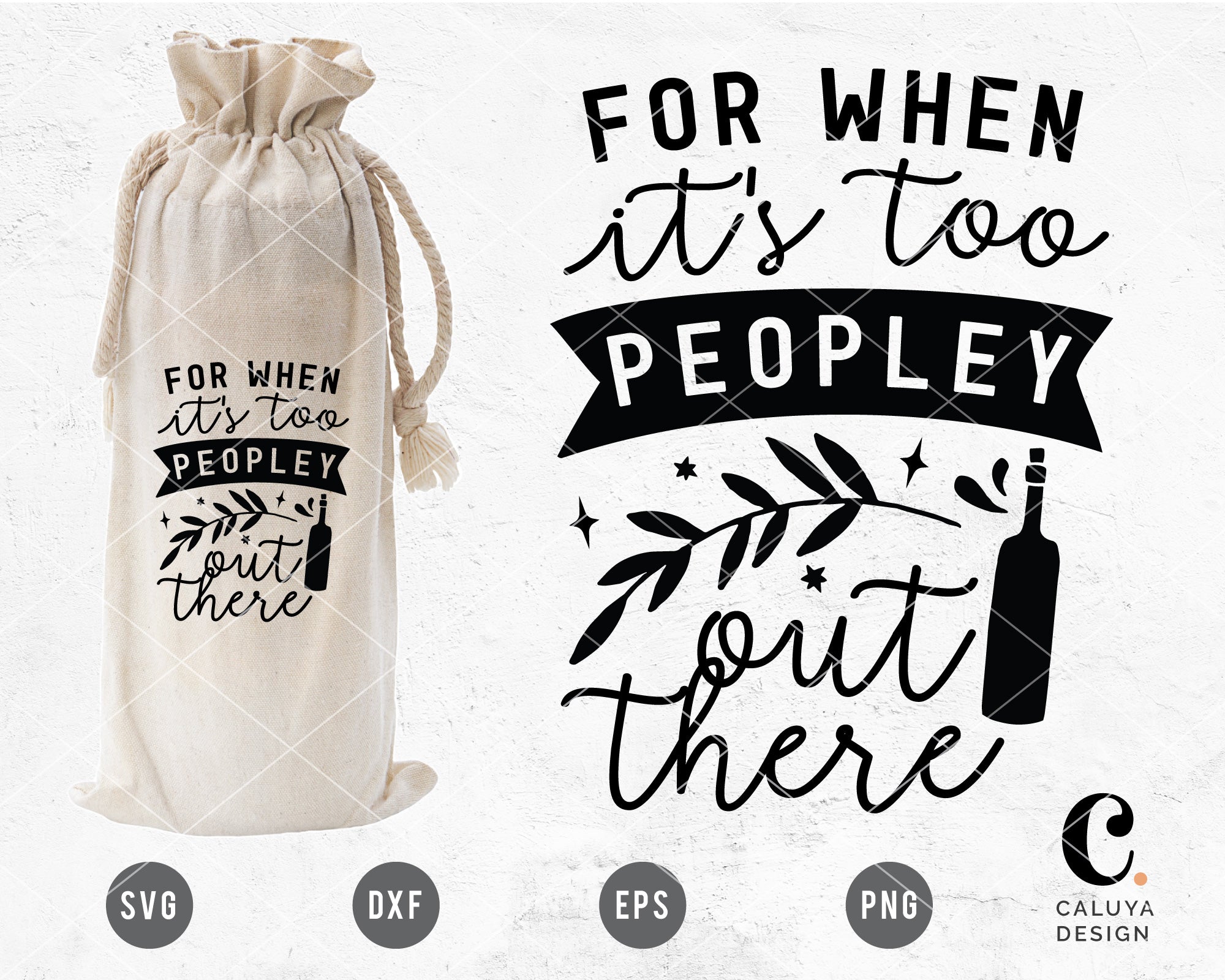 For When It's Too Peopley Out There SVG