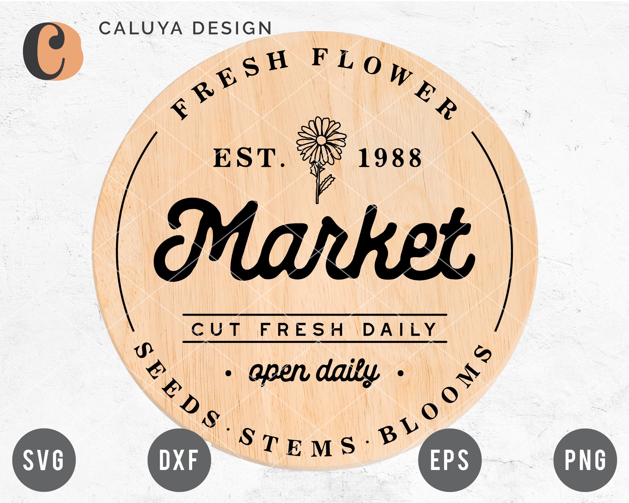Fresh Flower Market Sign Making SVG
