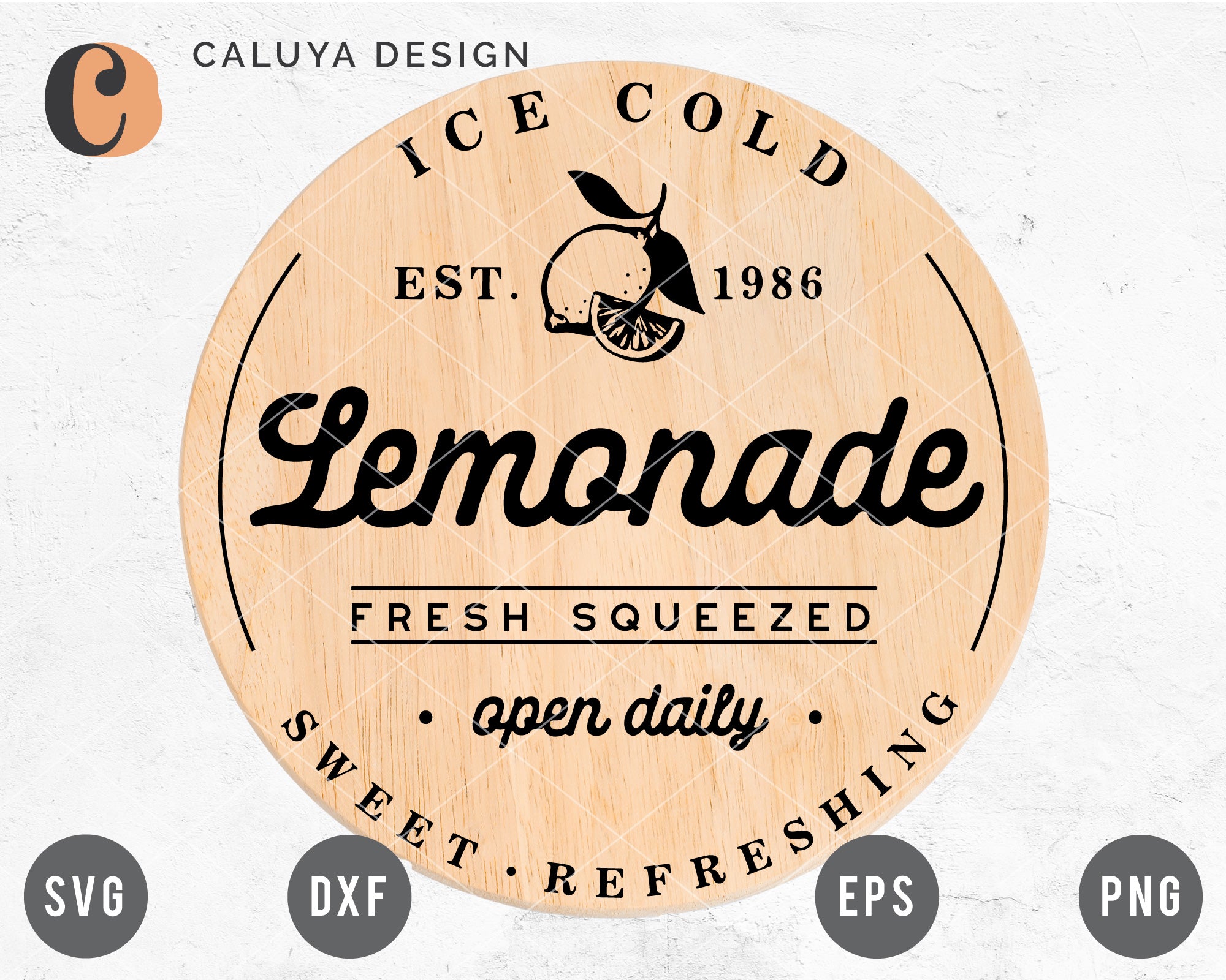 Fresh Lemonade Sign Making SVG