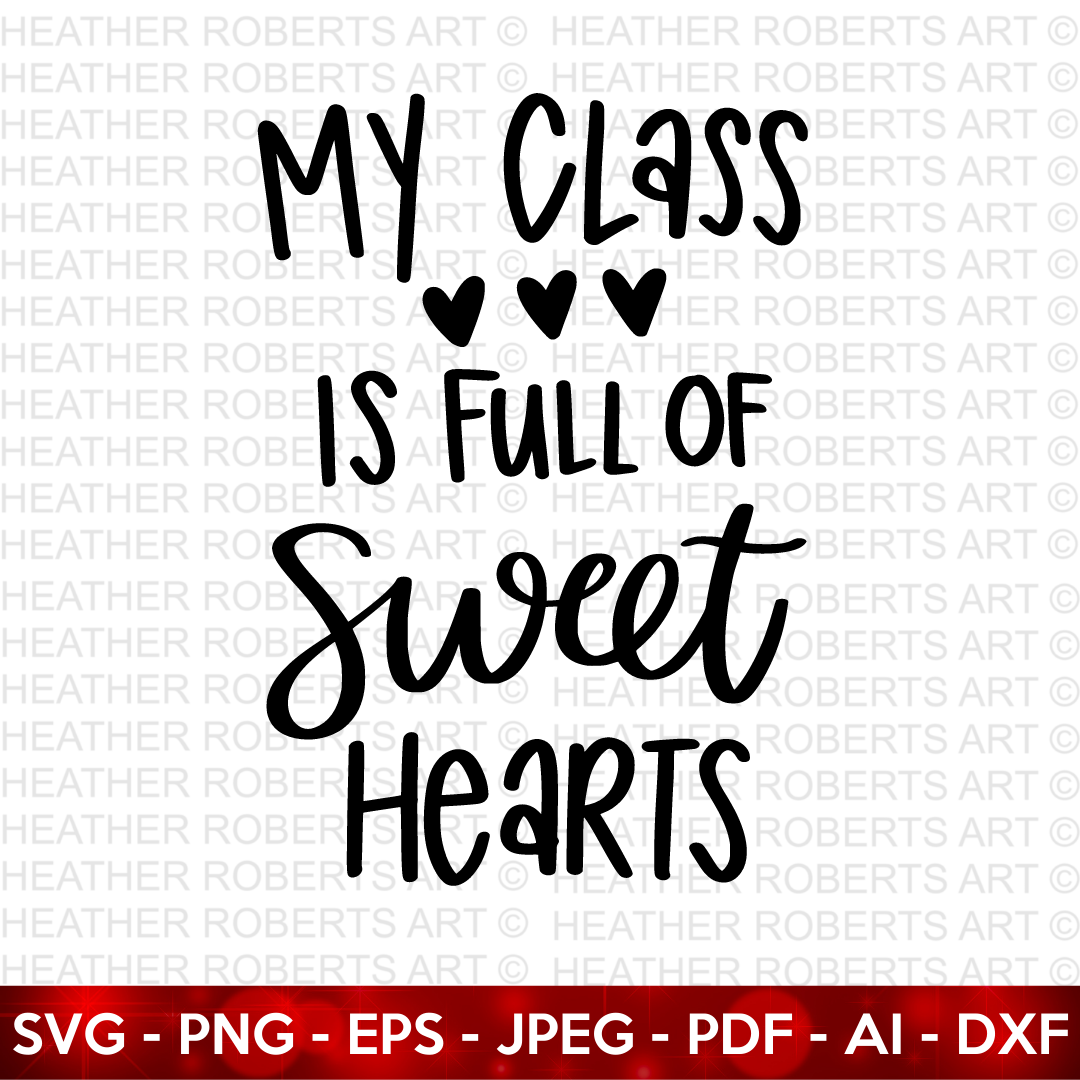 Full of Sweet Hearts SVG