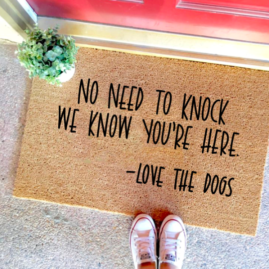 Funny Doormat - No Need to Knock SVG