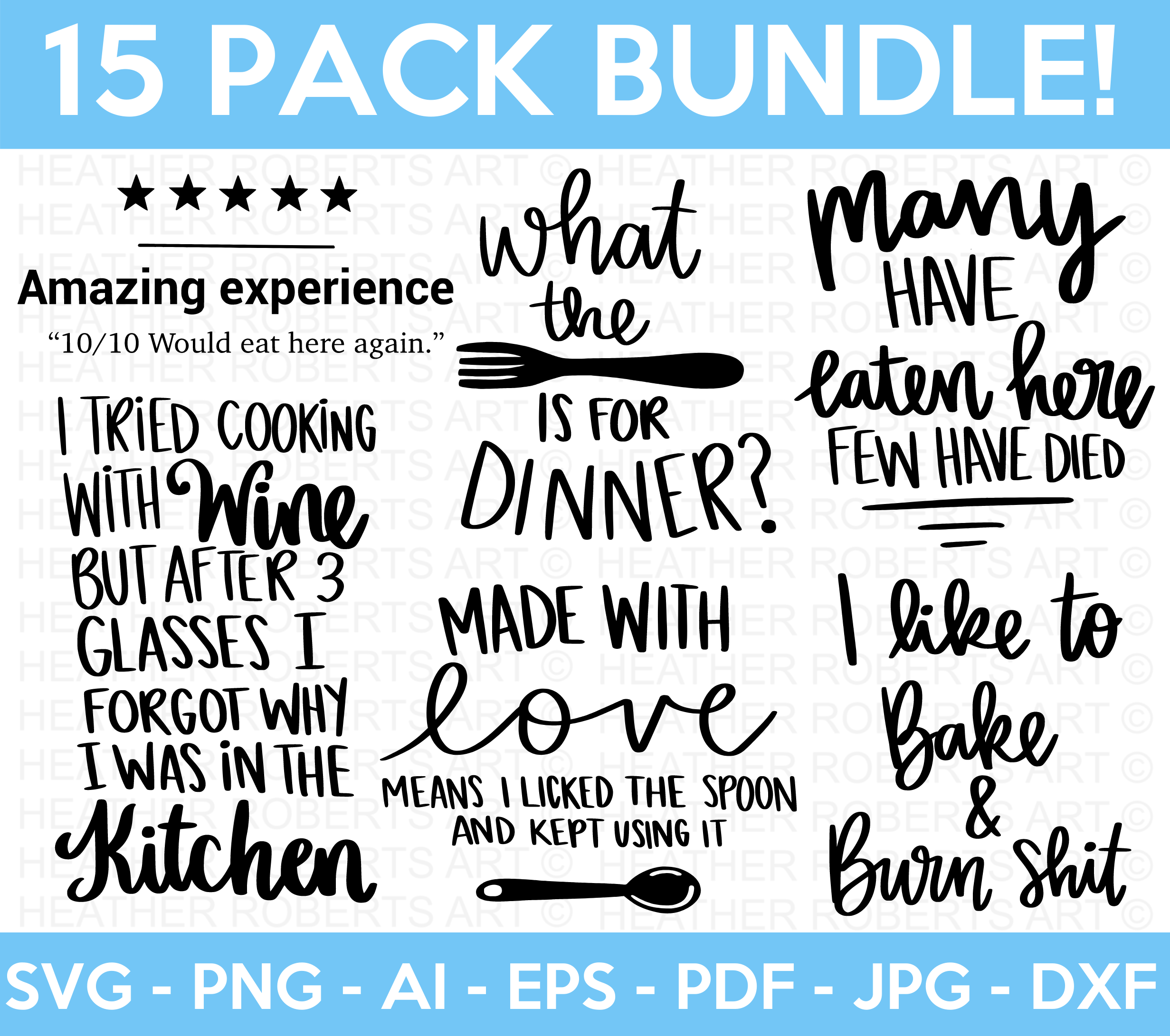 Funny Kitchen SVG Bundle