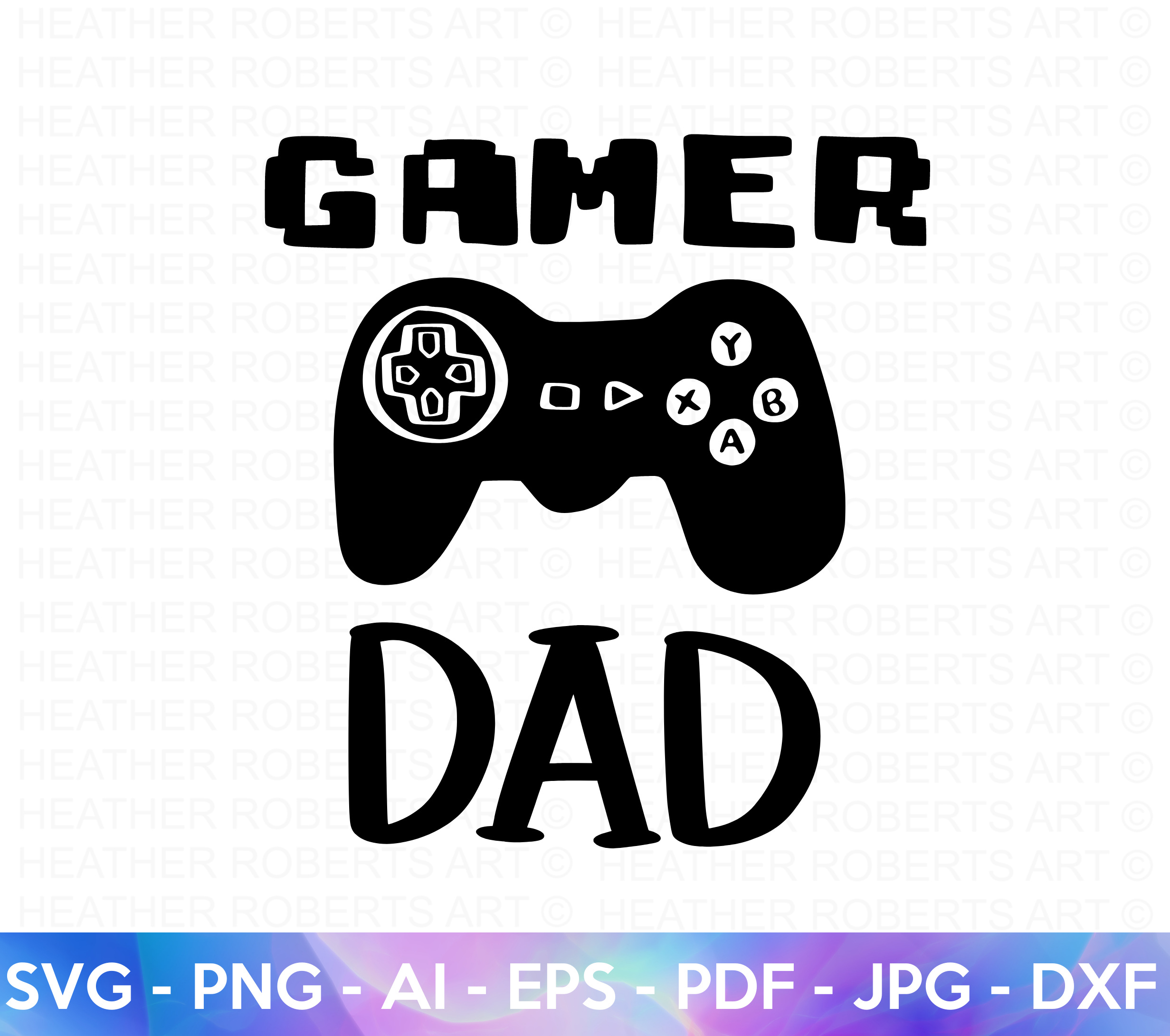 Gamer Dad SVG