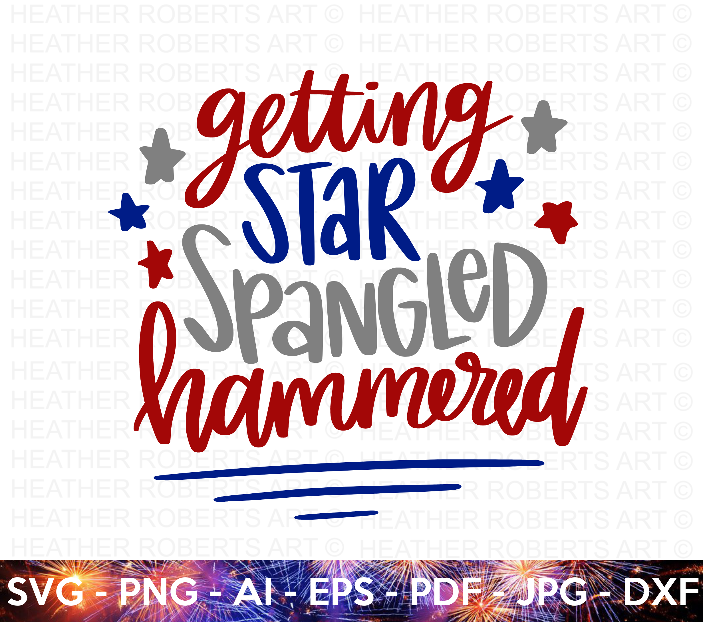 Getting Star Spangled Hammered SVG