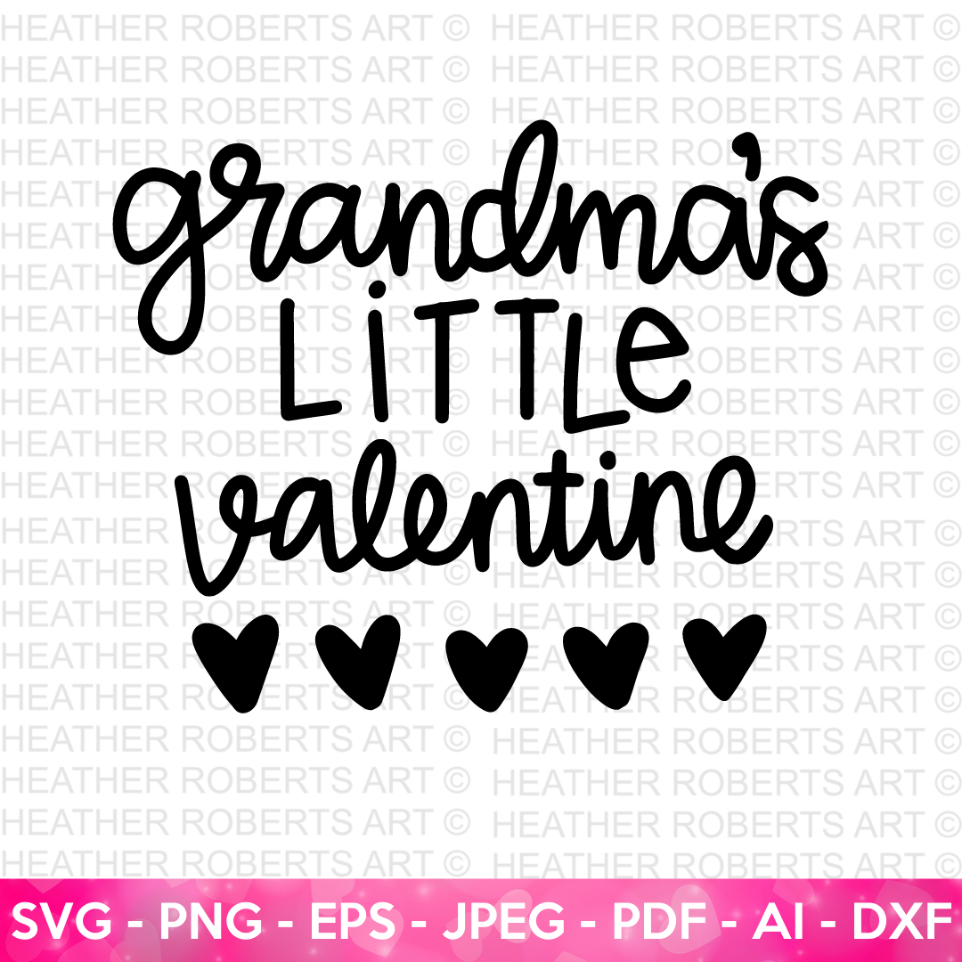 Grandma's Little Valentine SVG