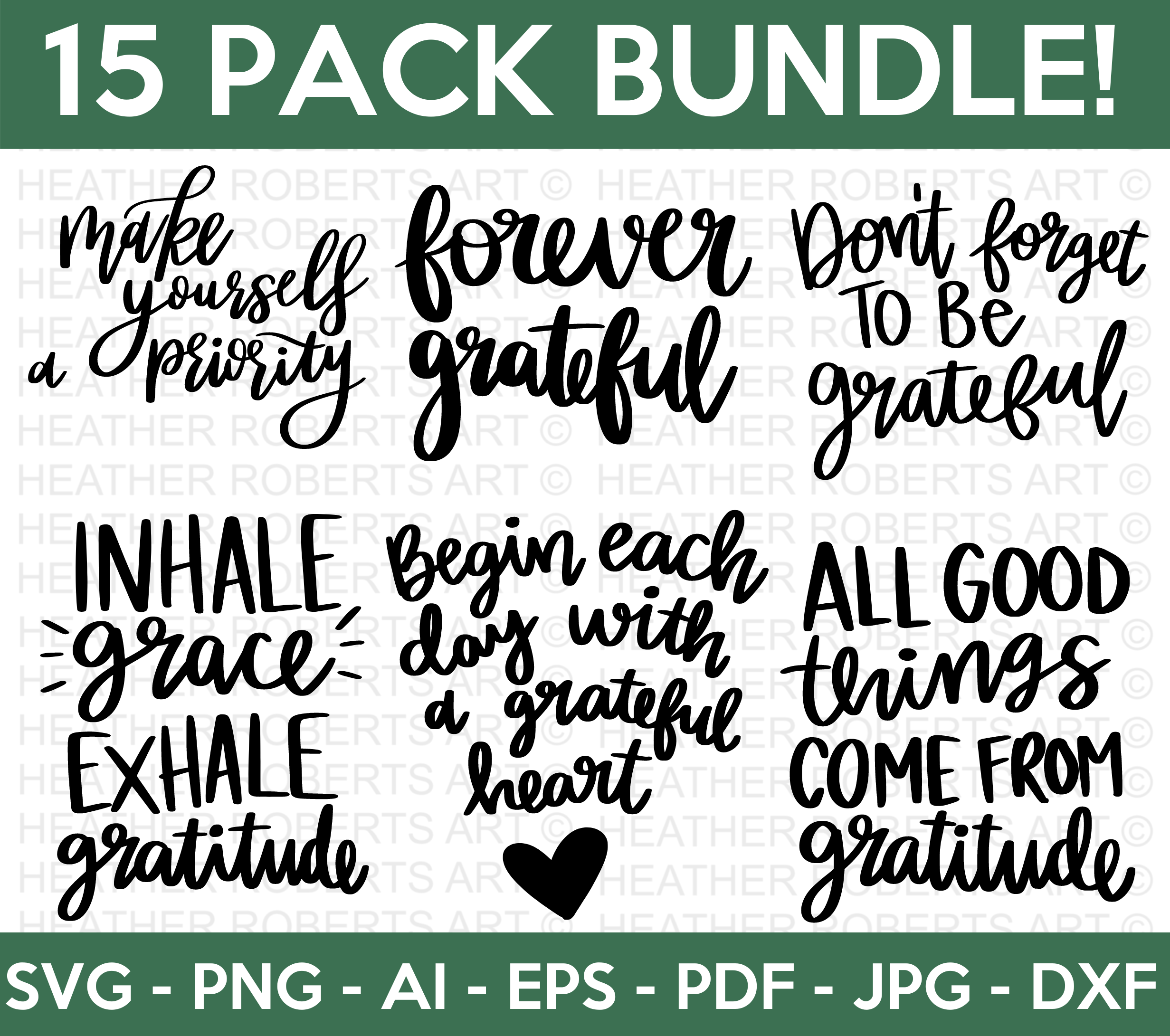 Gratitude SVG Bundle