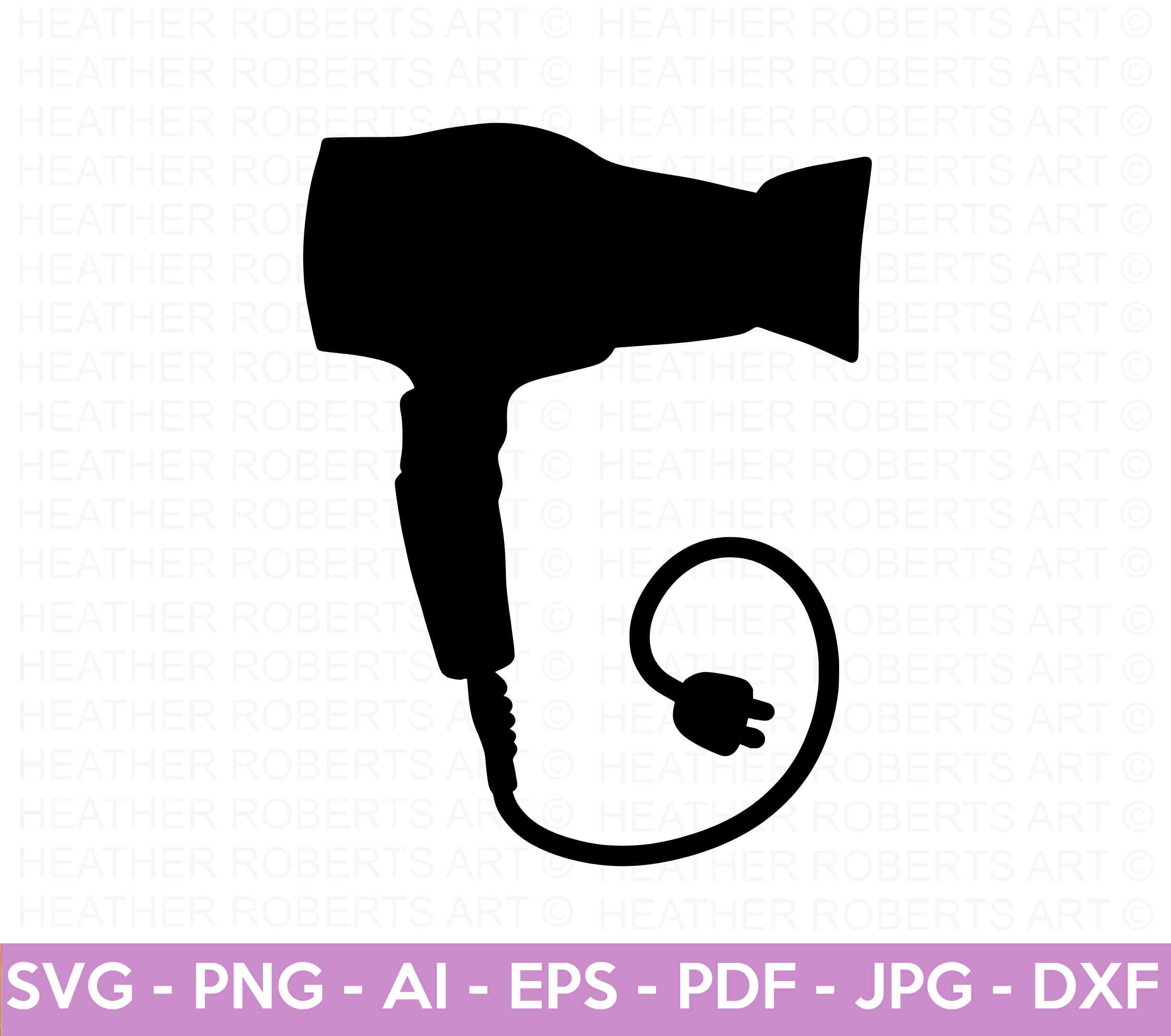Hair Dryer SVG