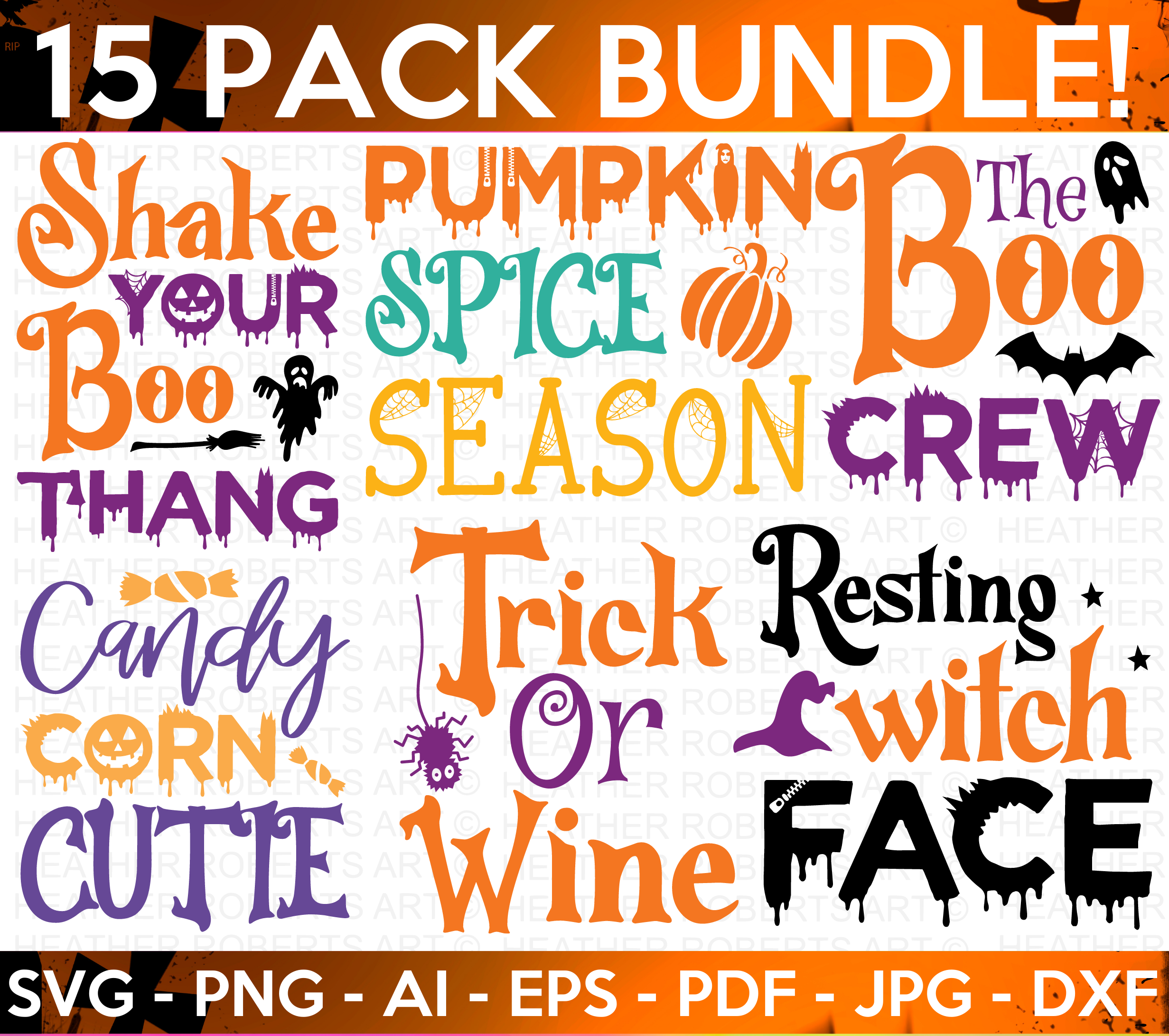Halloween Colored SVG Bundle