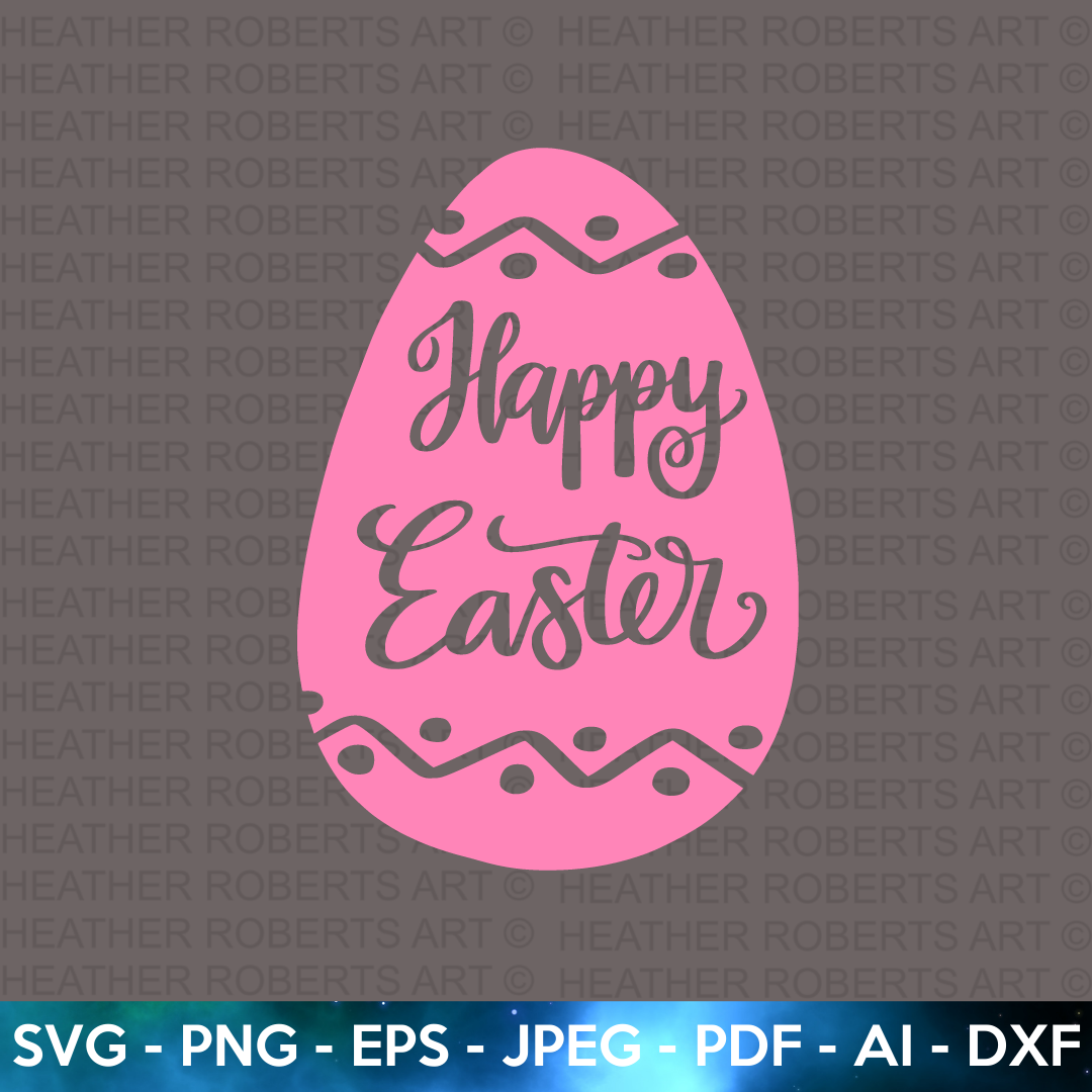 Happy Easter Egg SVG