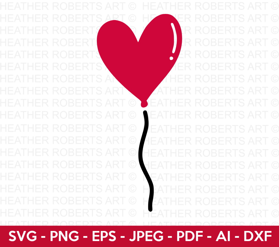 Heart Balloon SVG