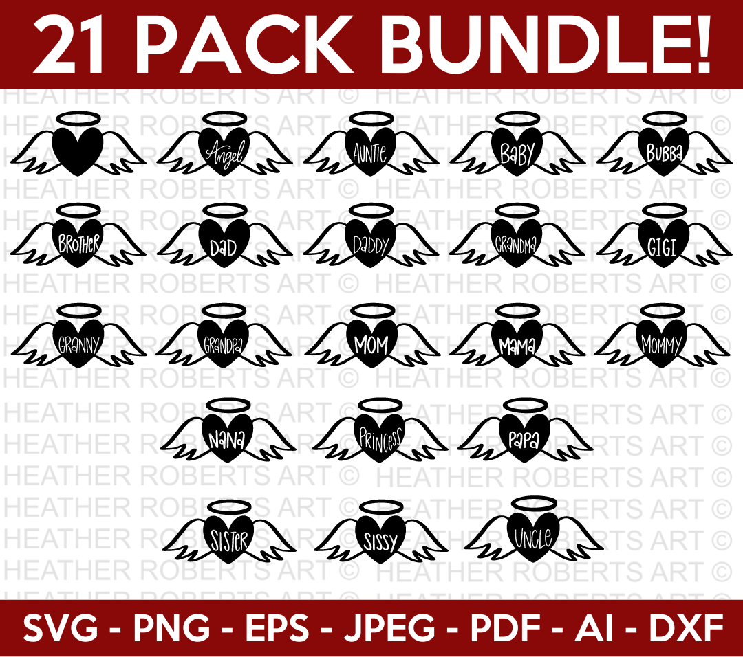 Heart Halo Svg Bundle