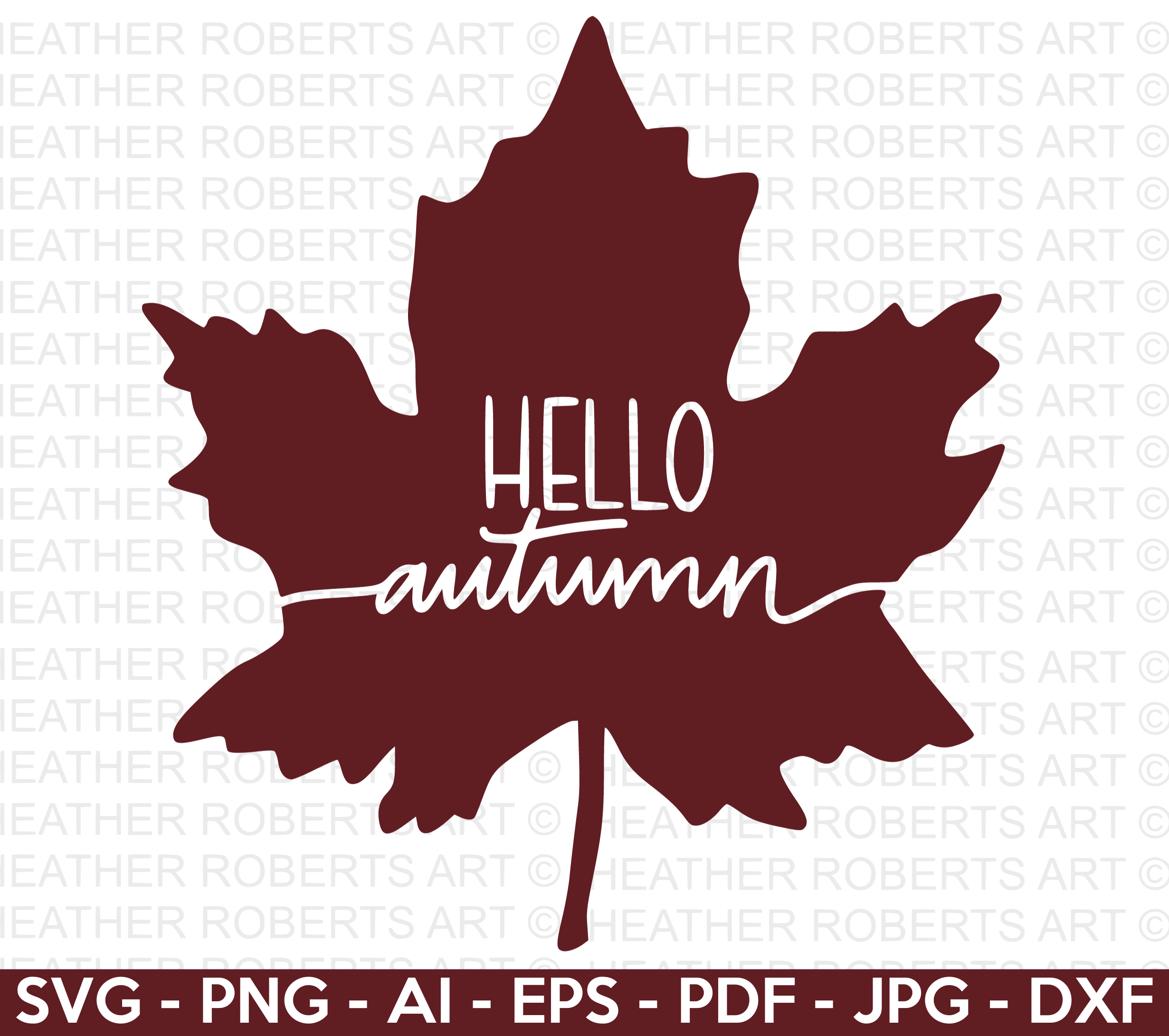 Hello Autumn SVG