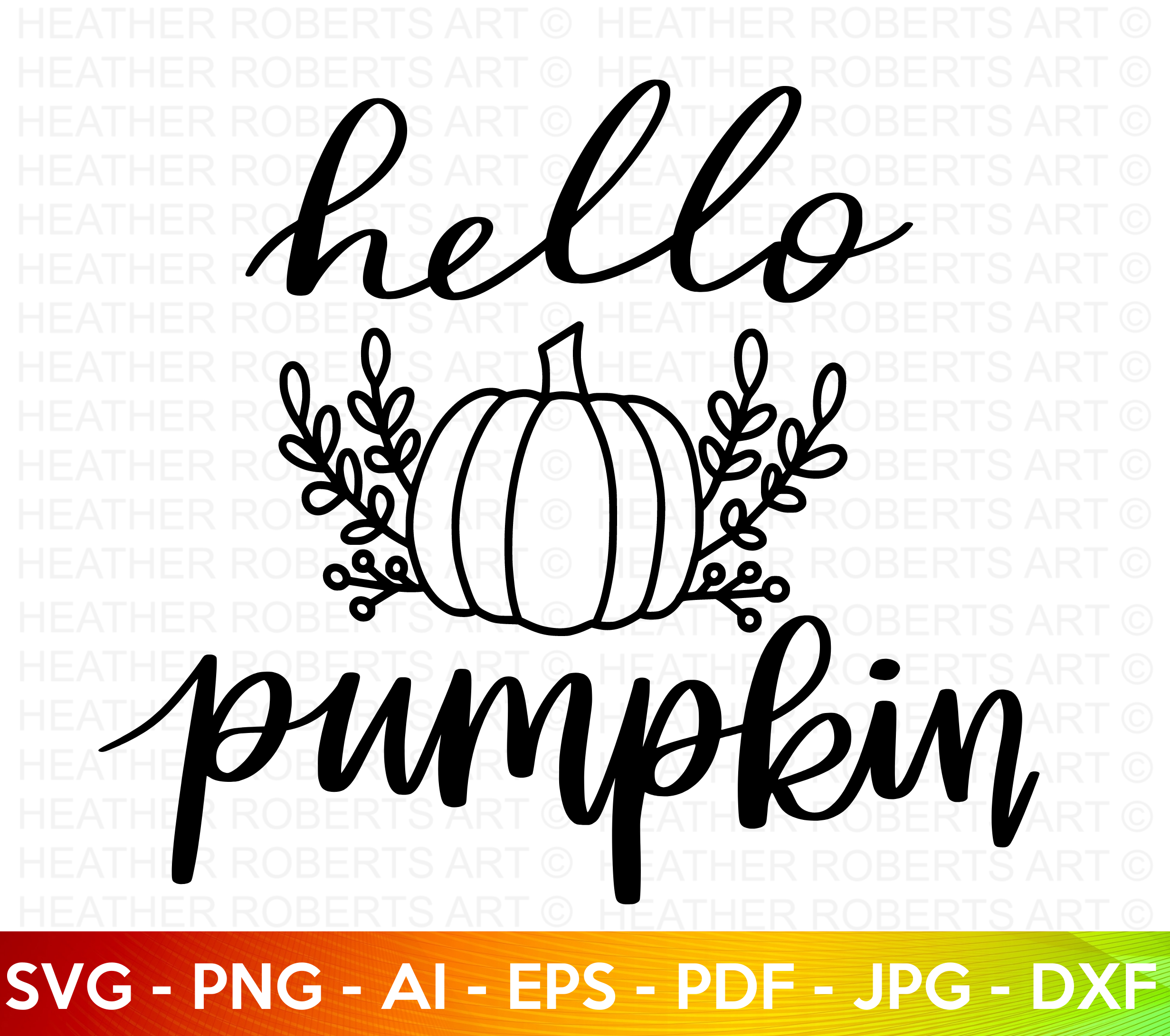 Hello Pumpkin SVG