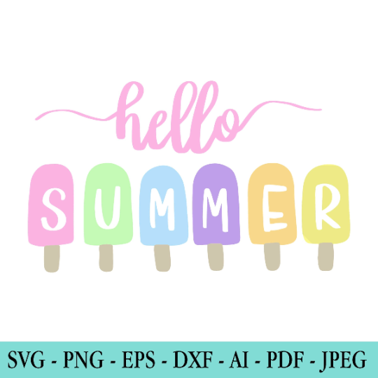 Hello Summer SVG