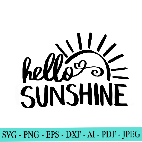 Hello Sunshine SVG