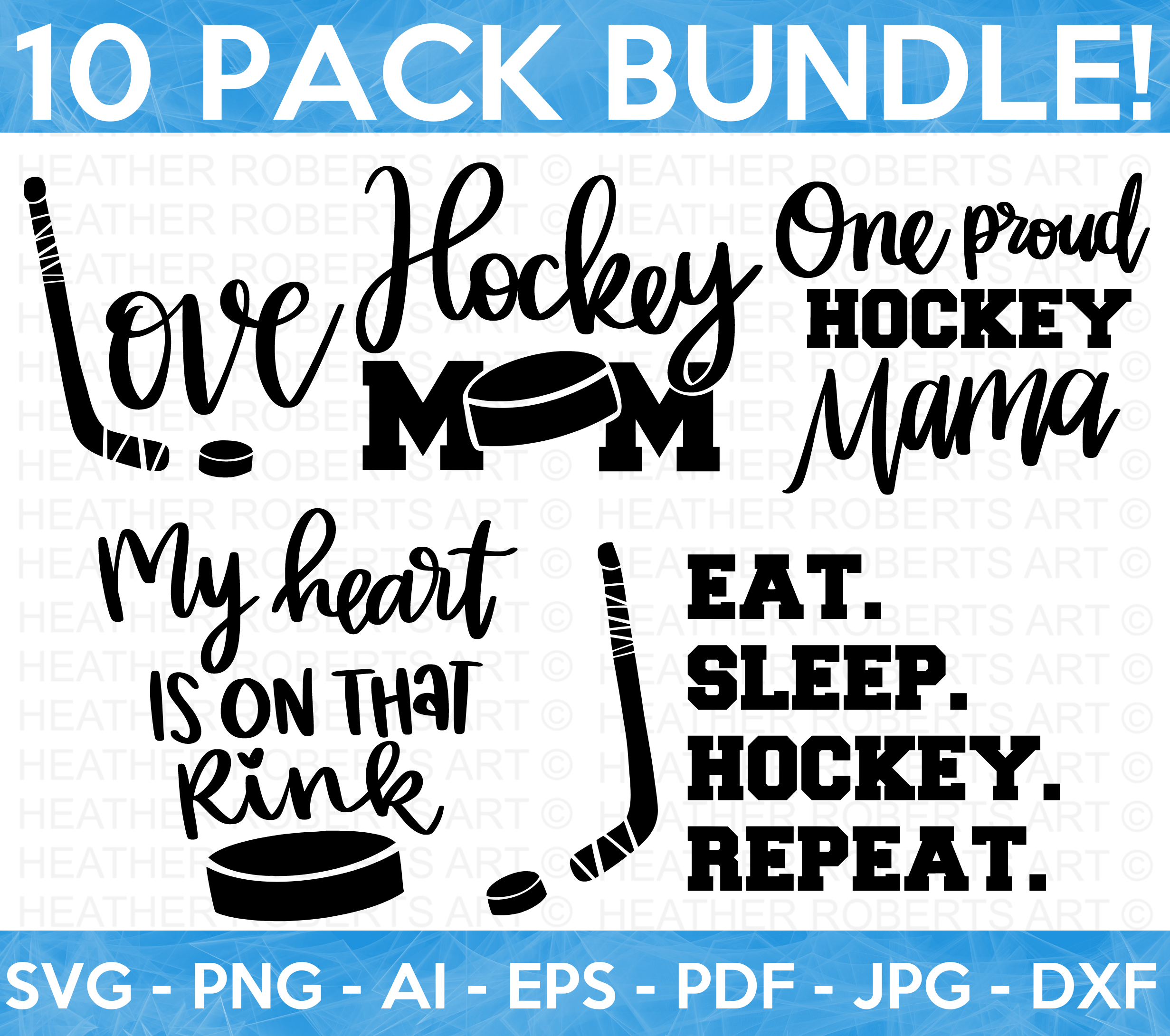 Hockey Mom SVG Bundle
