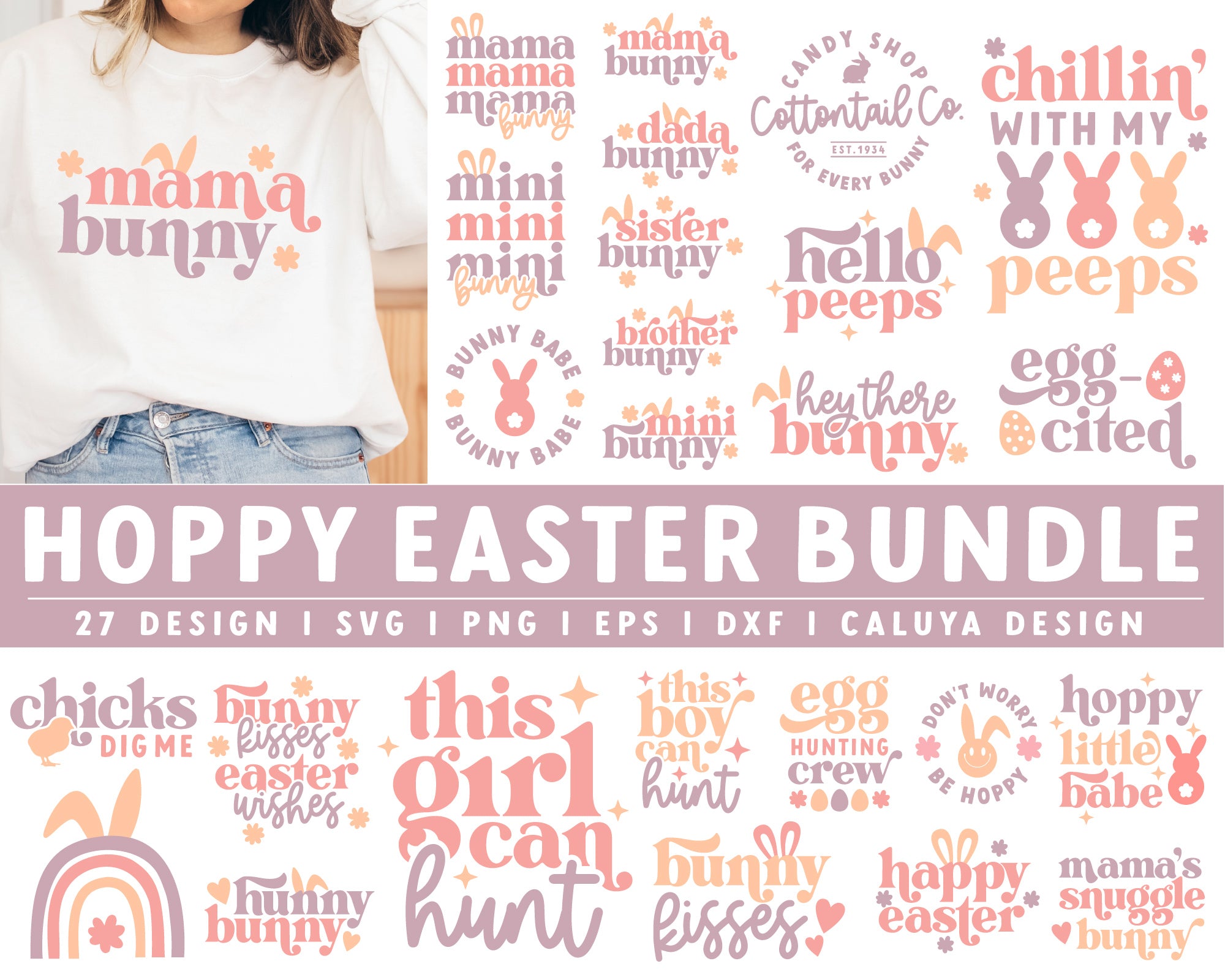 Hoppy Easter SVG Bundle | 27 Pack
