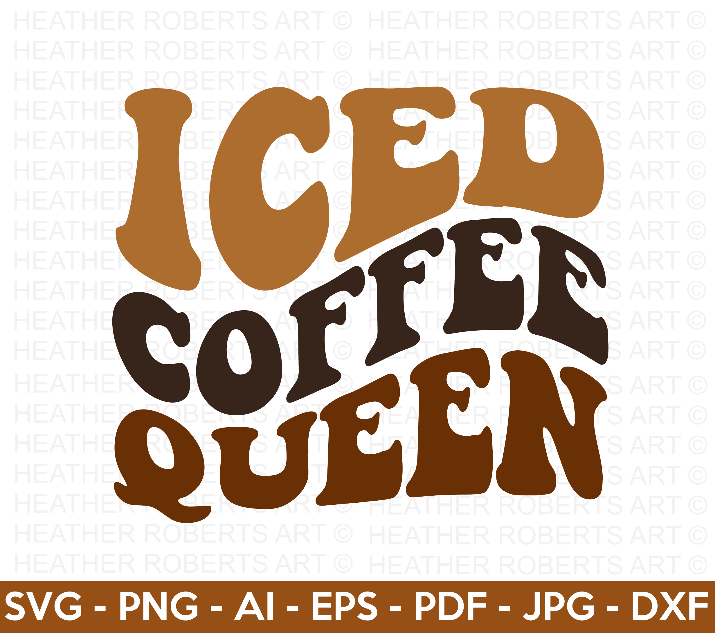Iced Coffee Queen SVG
