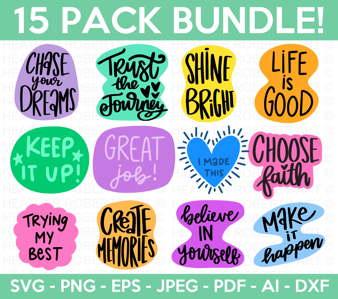 Inspirational Quotes SVG Bundle