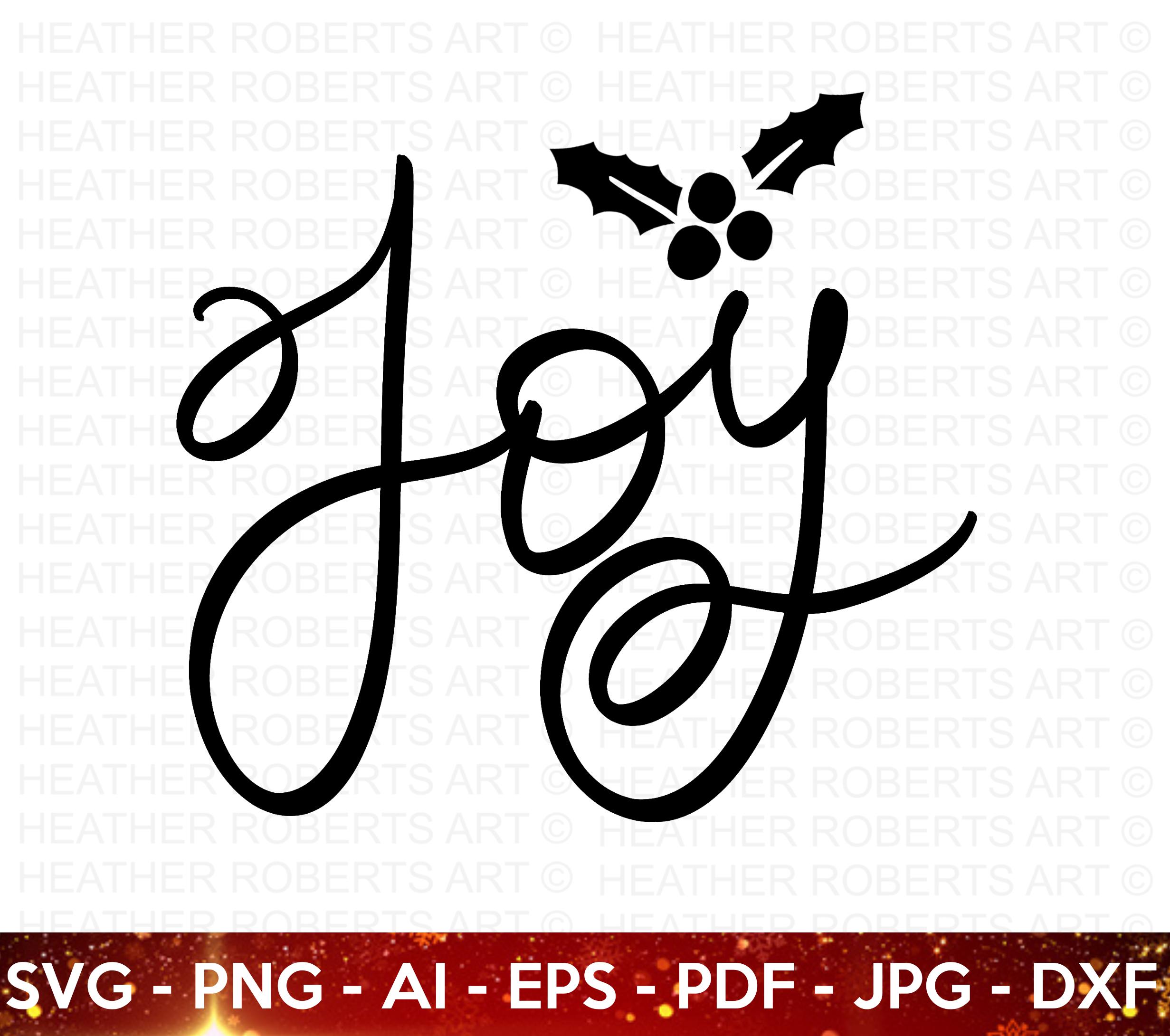 Joy Christmas SVG