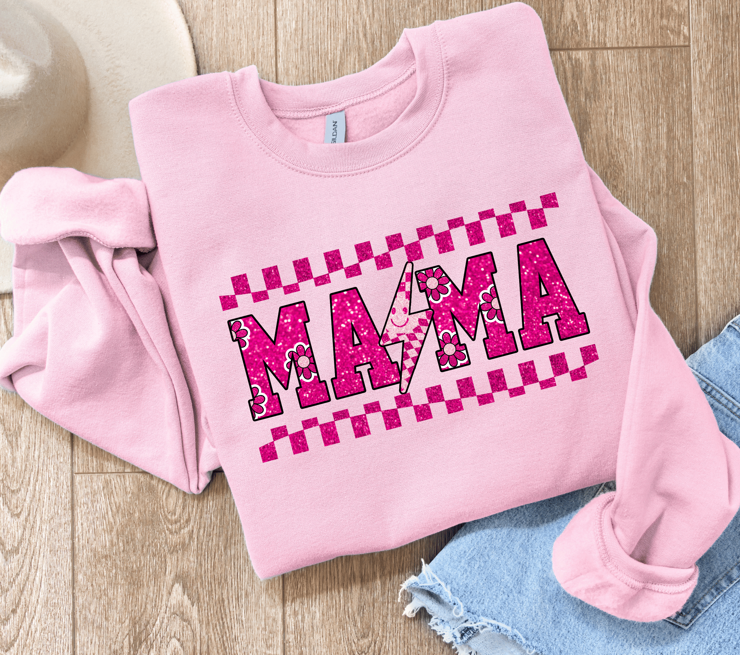Mama Lightning Bolt Sublimation PNG