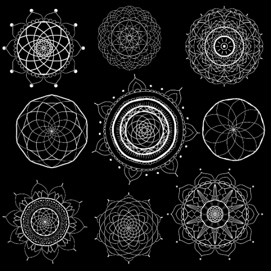 Mandala Clipart SVG - Zentangle SVG