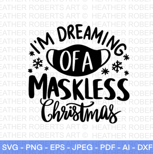 Maskless Christmas SVG