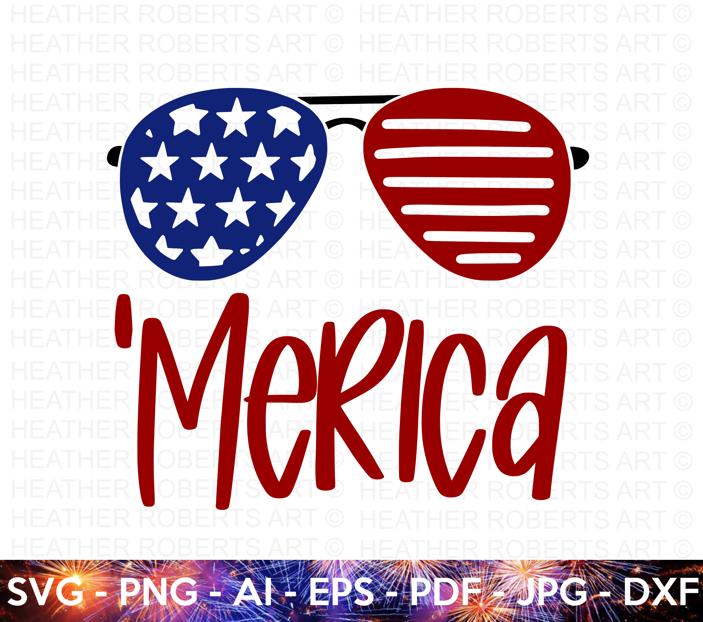 Merica Sunglasses SVG
