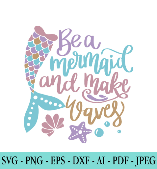 Mermaid Quote SVG