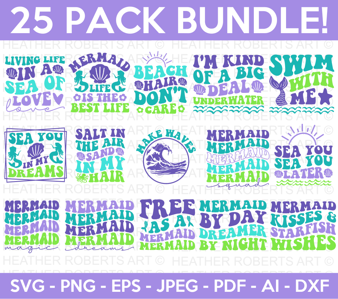 Mermaid SVG Bundle