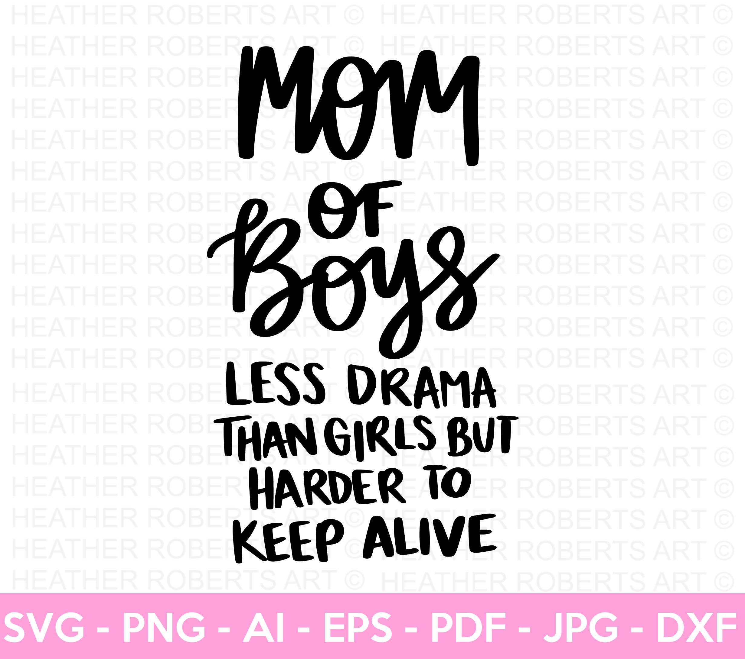 Mom of Boys SVG