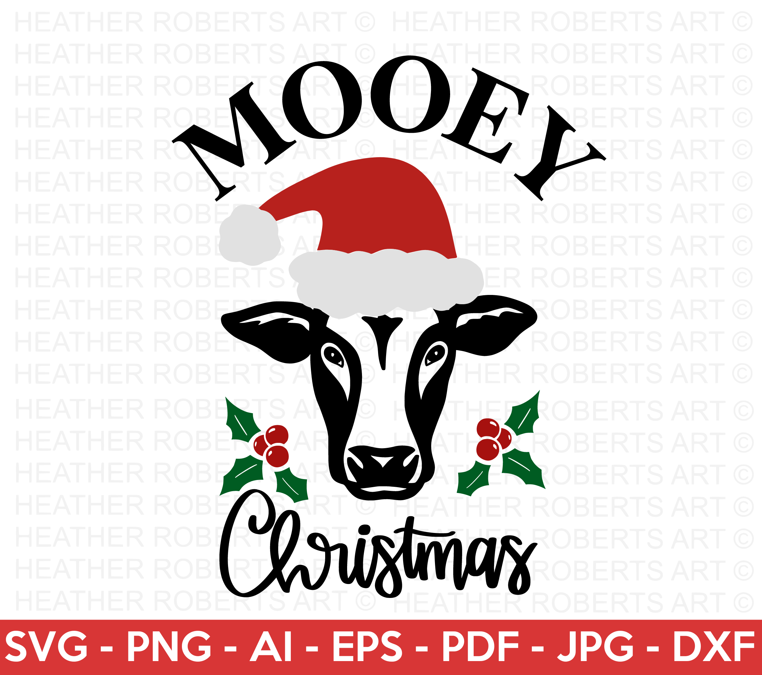 Mooey Christmas SVG