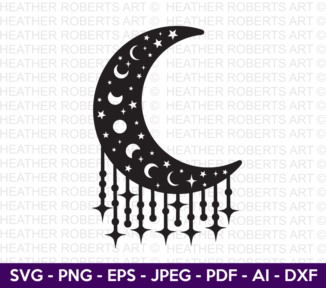 Moon and Star SVG