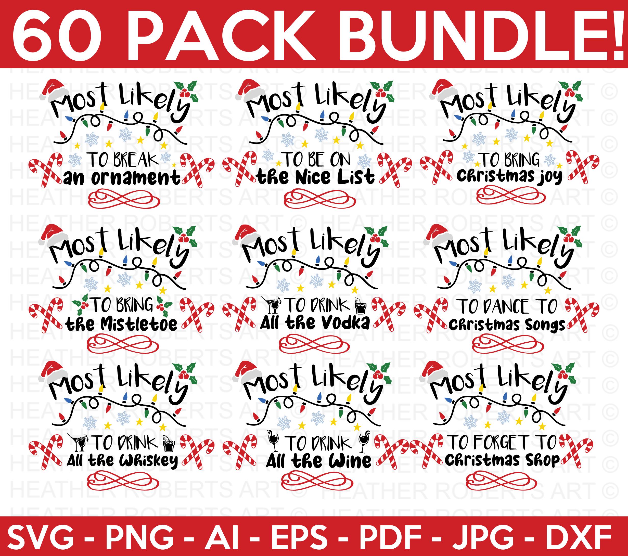 Most Likely Funny Christmas SVG Bundle