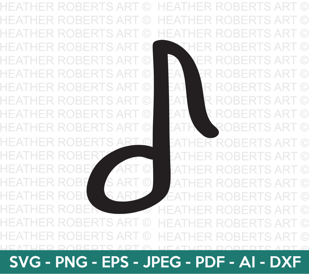 Musical Half Note SVG