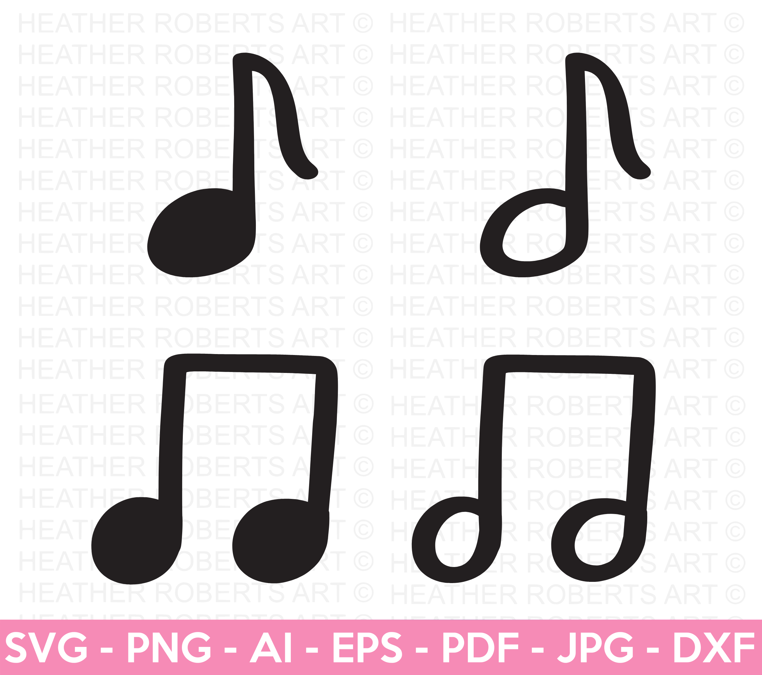 Musical Notes SVG Bundle
