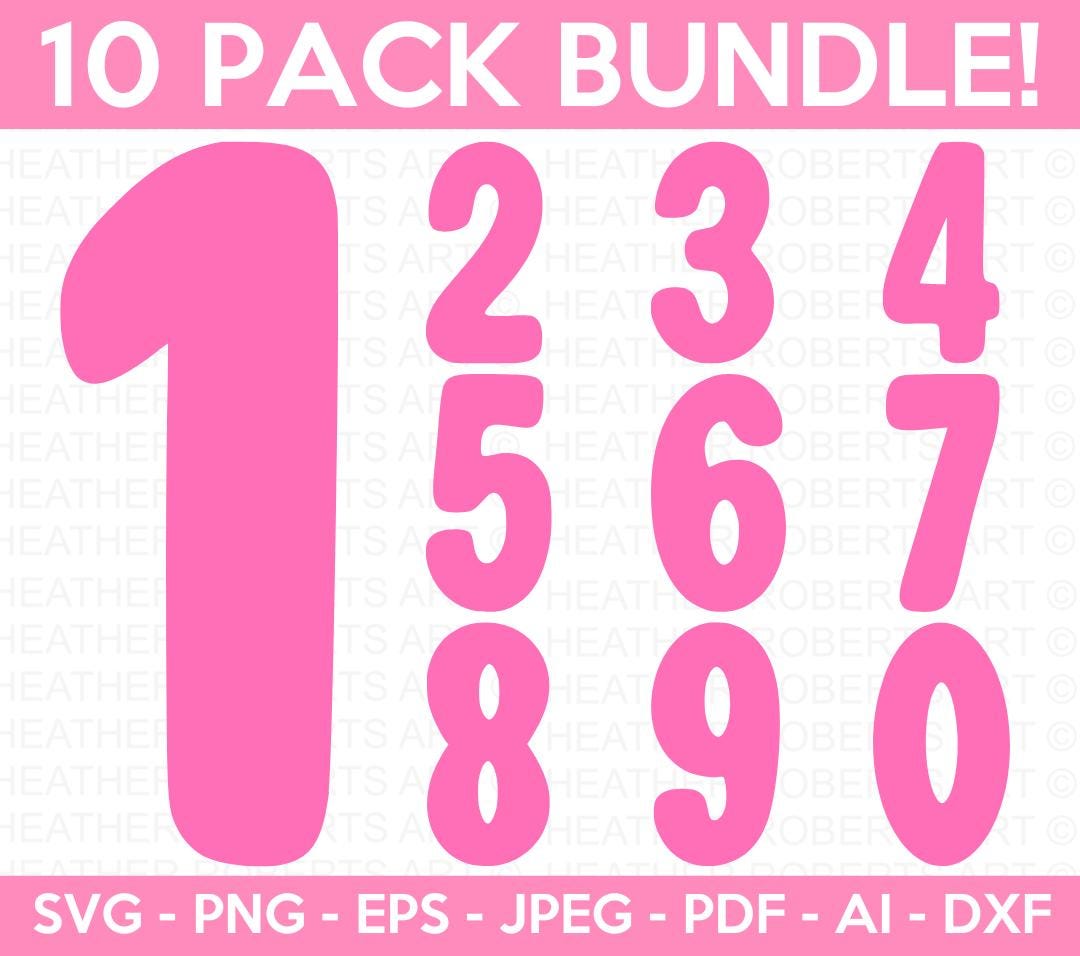 Numbers Svg Bundle