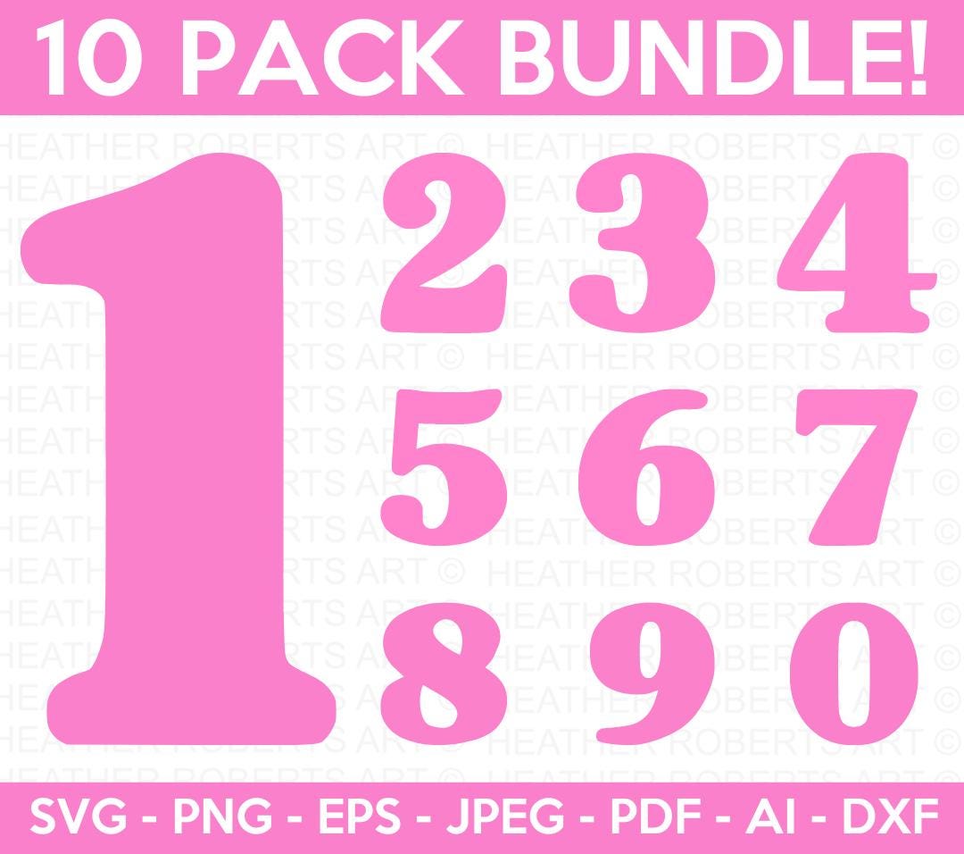 Numbers Svg Bundle