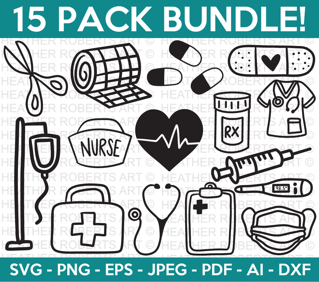 Nurse Icons SVG Bundle