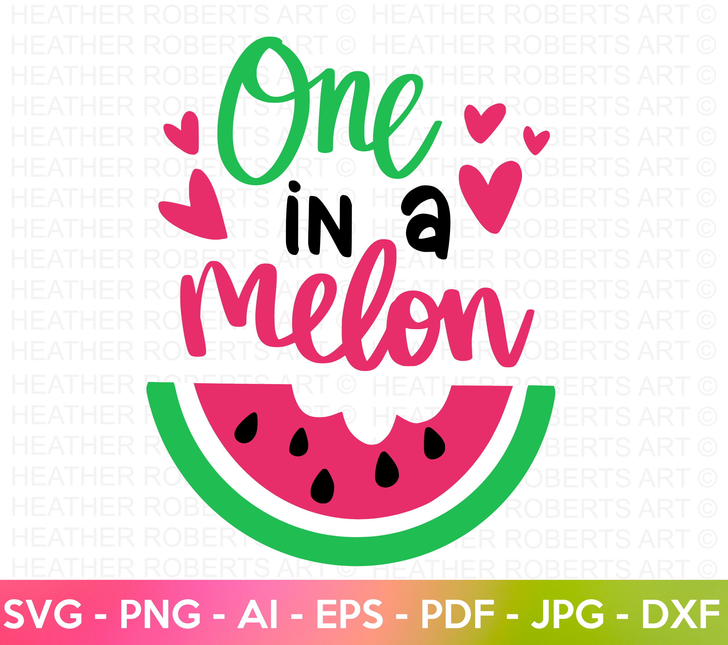One in a Melon Colored SVG