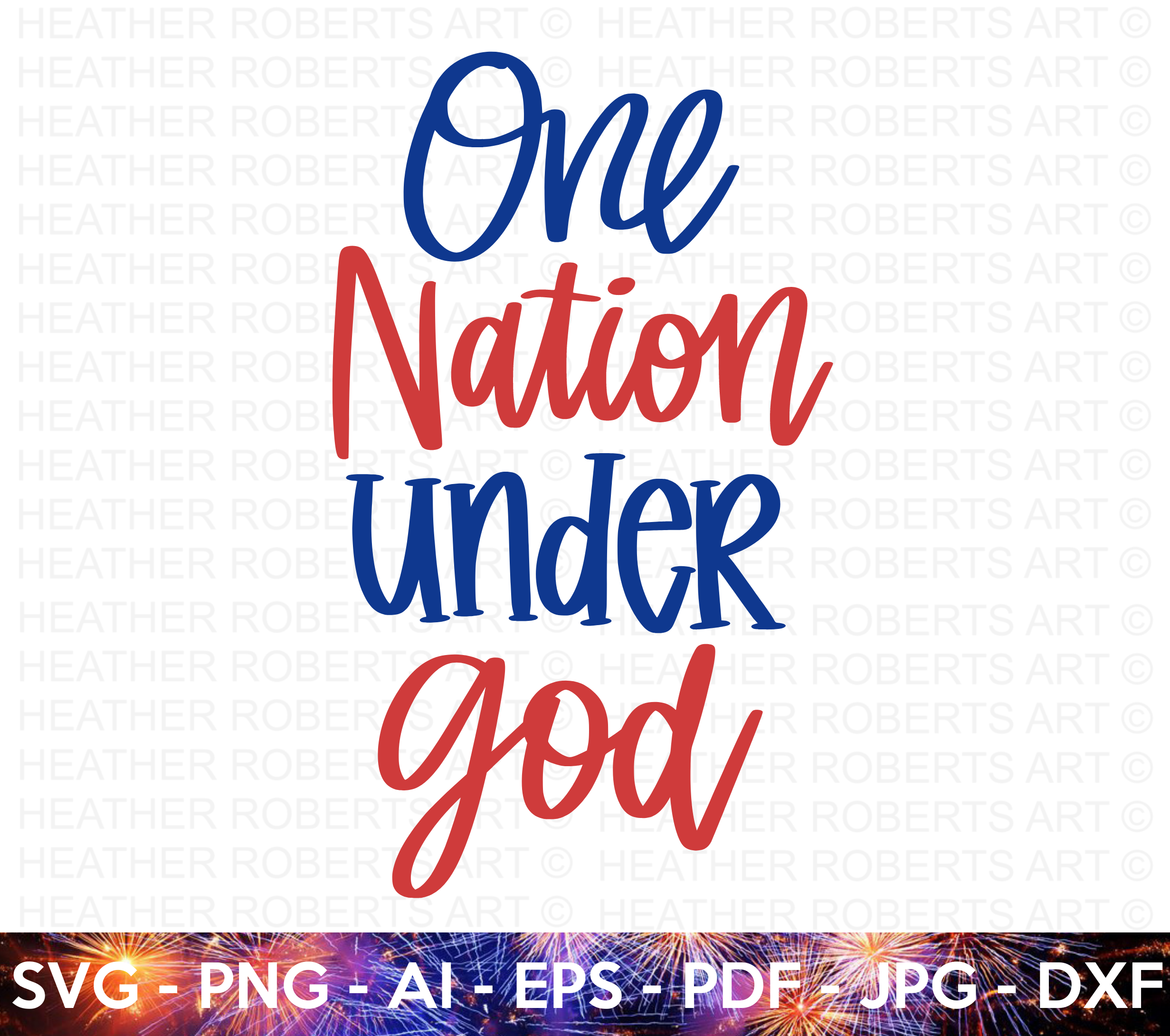 One Nation Under God SVG