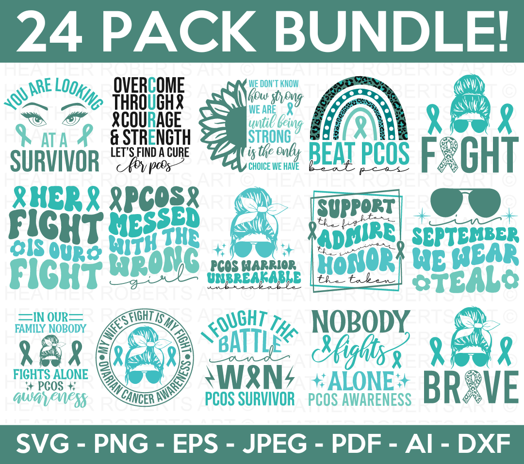 Pcos Awareness SVG Bundle