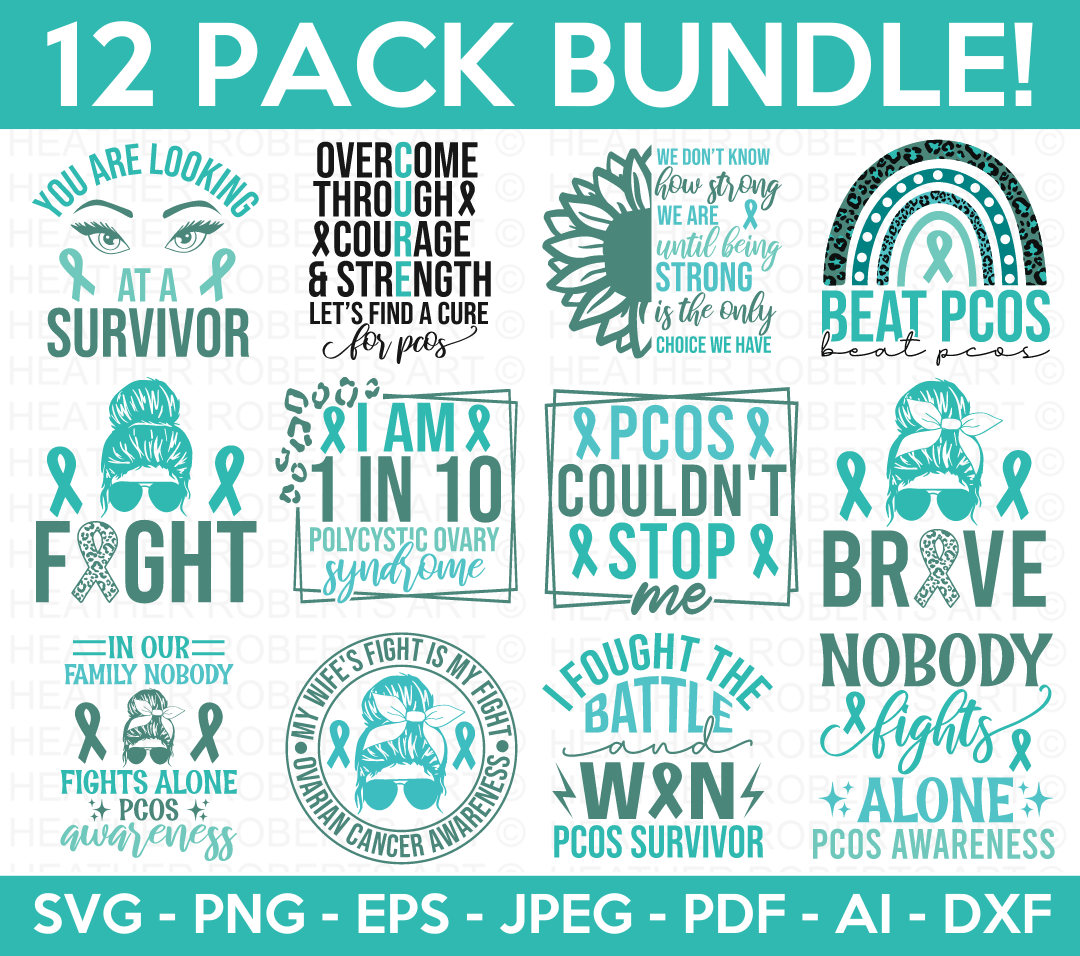 Pcos Awareness SVG Bundle