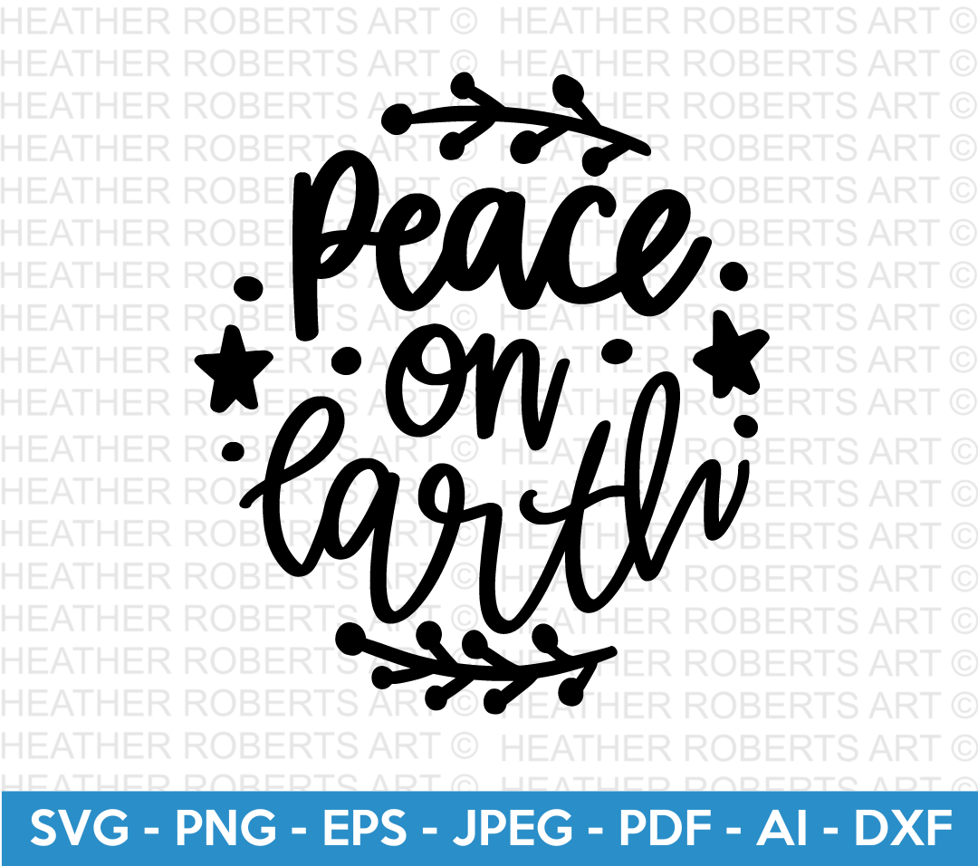 Peace on Earth Svg