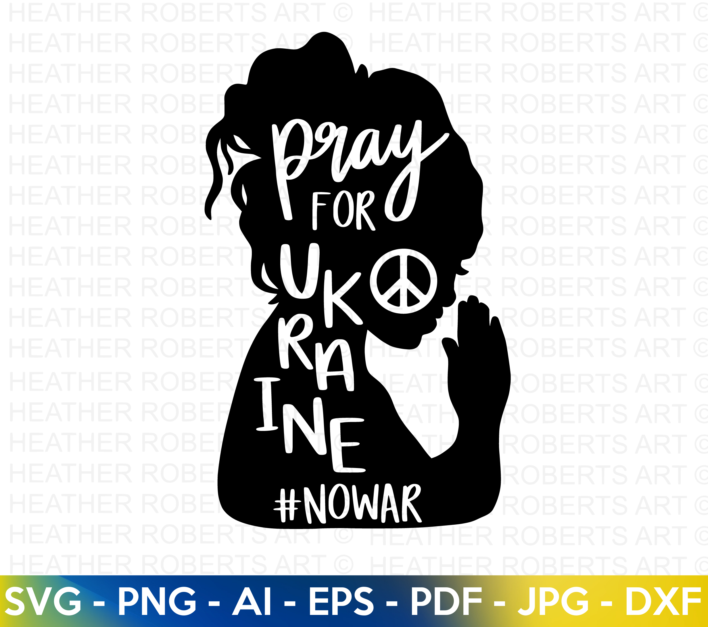 Pray For Ukraine SVG
