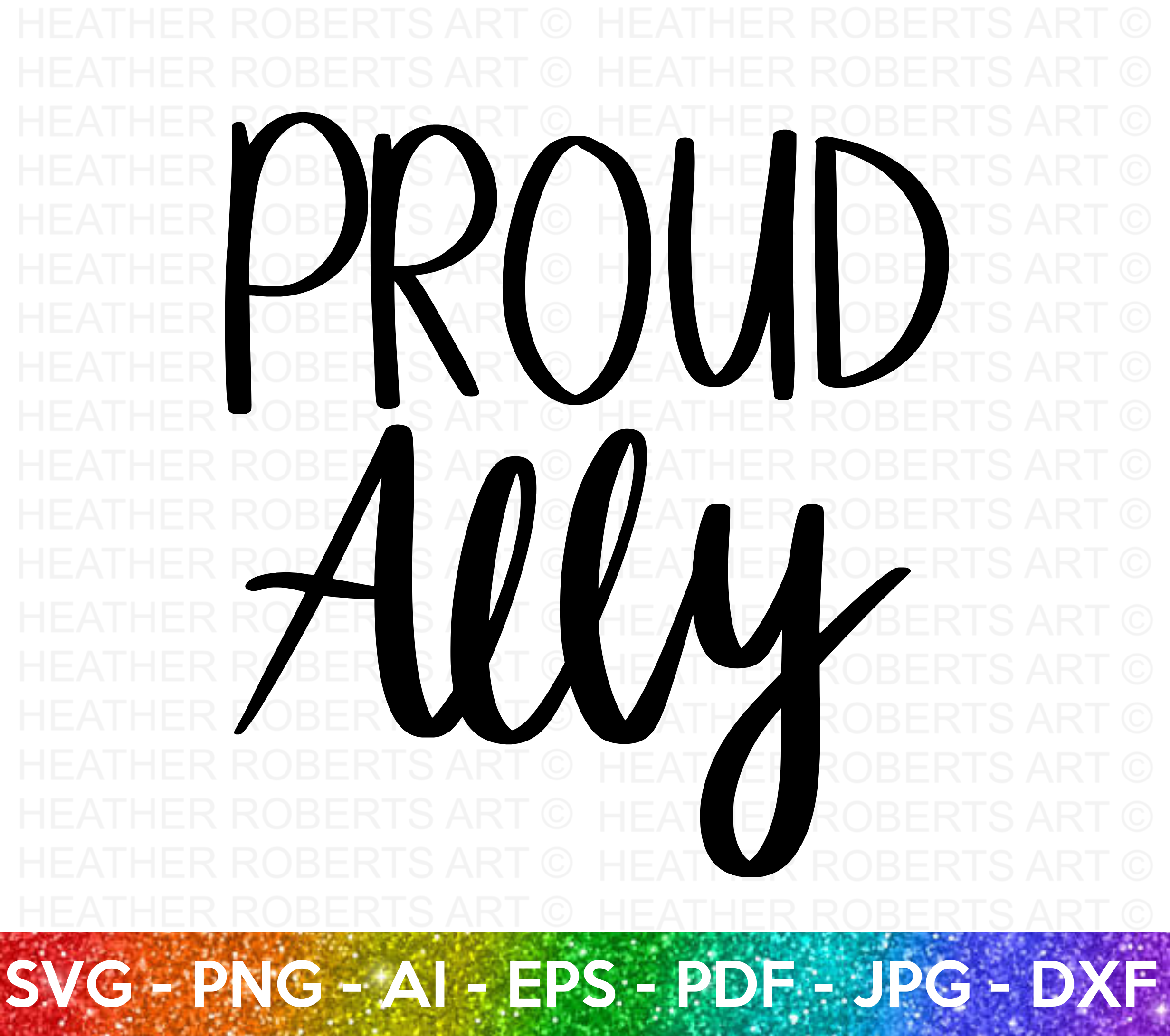 Proud LGBT Ally SVG