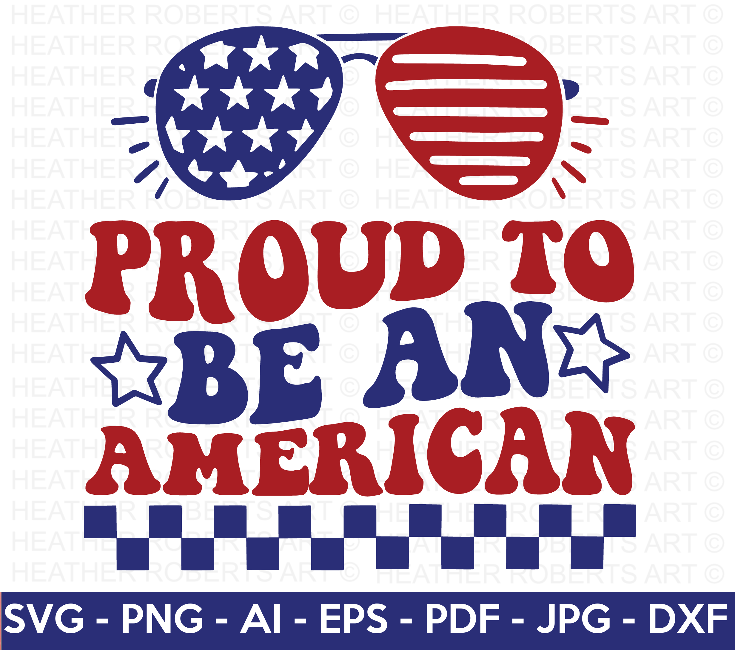 Proud to be an American SVG