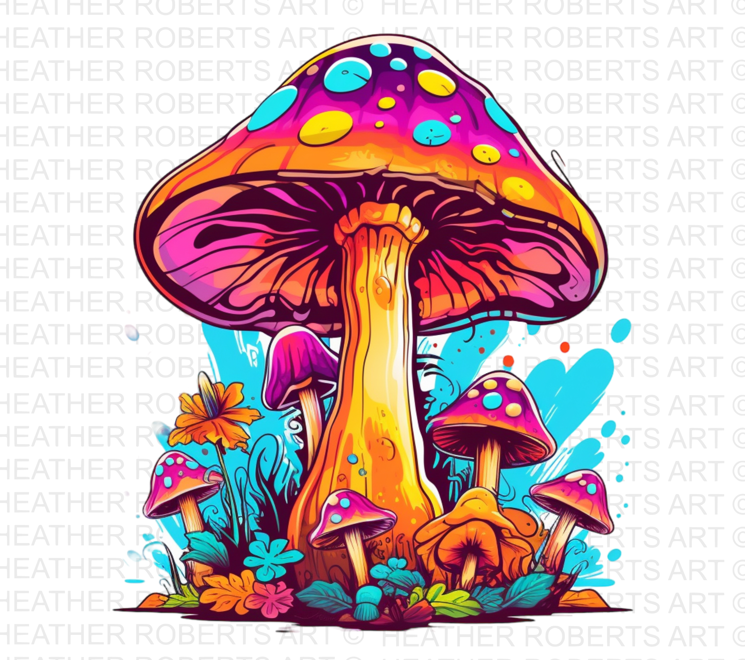Psychedelic Mushrooms PNG