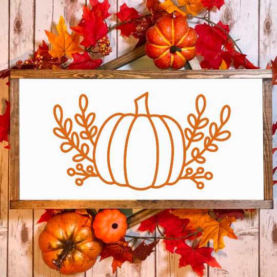 Pumpkin Sign SVG